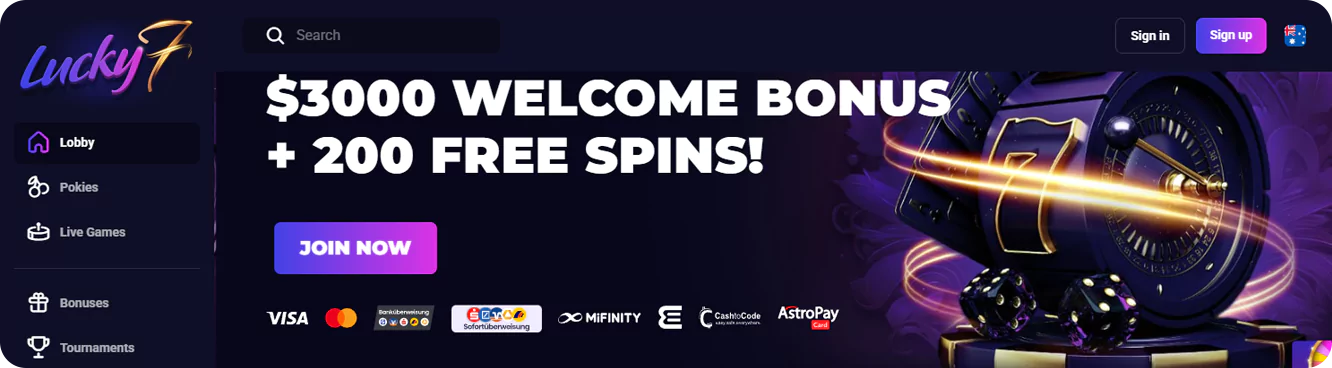 Essential info about Lucky7even Casino for depositing and withdrawing using NeoSurf