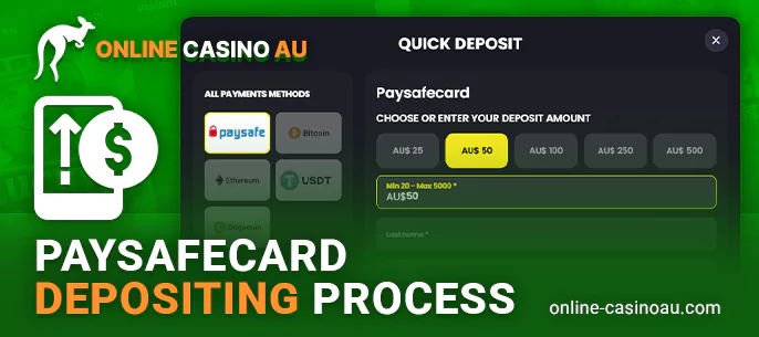 Visit your nearest store and buy a Paysafecard voucher. Keep the 16-digit PIN secure, as it is necessary for making deposits.