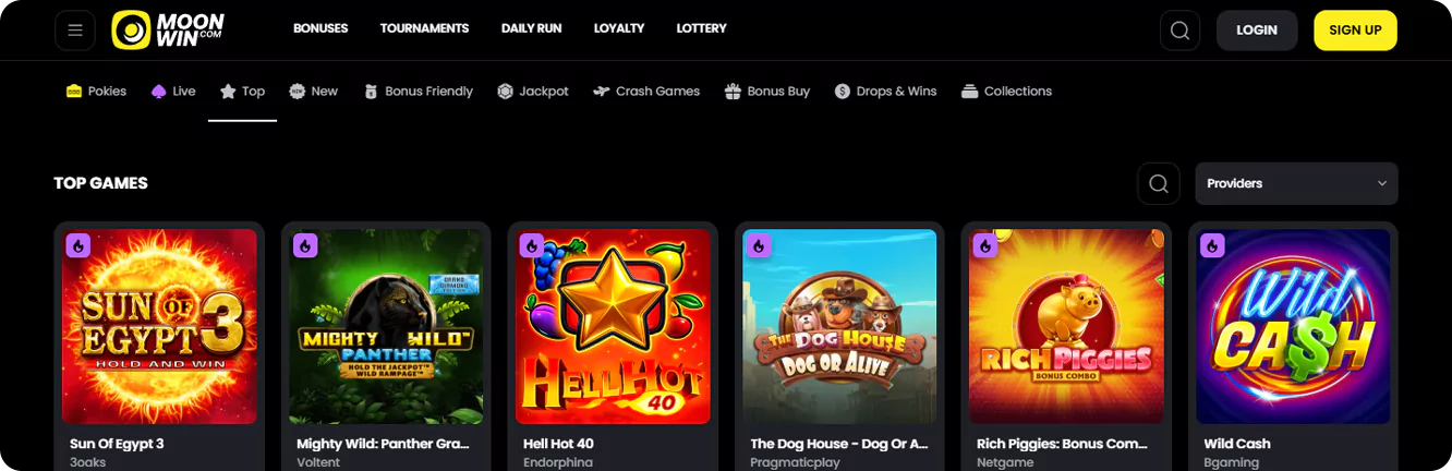 Moonwin, an Australian casino that accepts Paysafecard payments, offers a seamless deposit experience since its launch in 2023, under the regulation of Curacao eGaming. Managed by Dama N.V., it promises a premium play with a user-friendly website and a vast game collection.